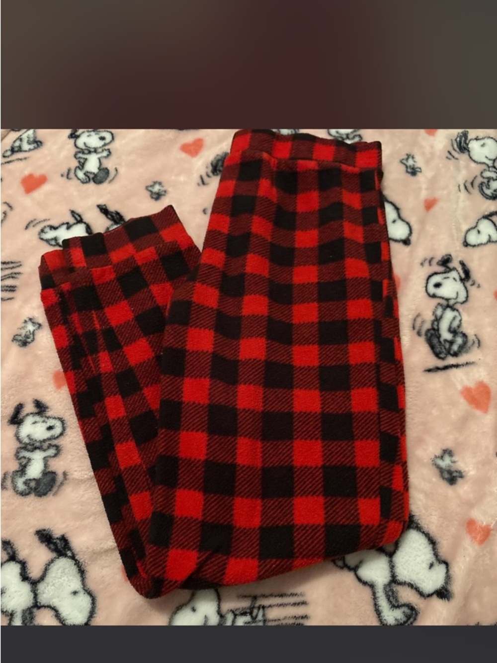 ADT Red and Black Buffalo Plaid Leggings